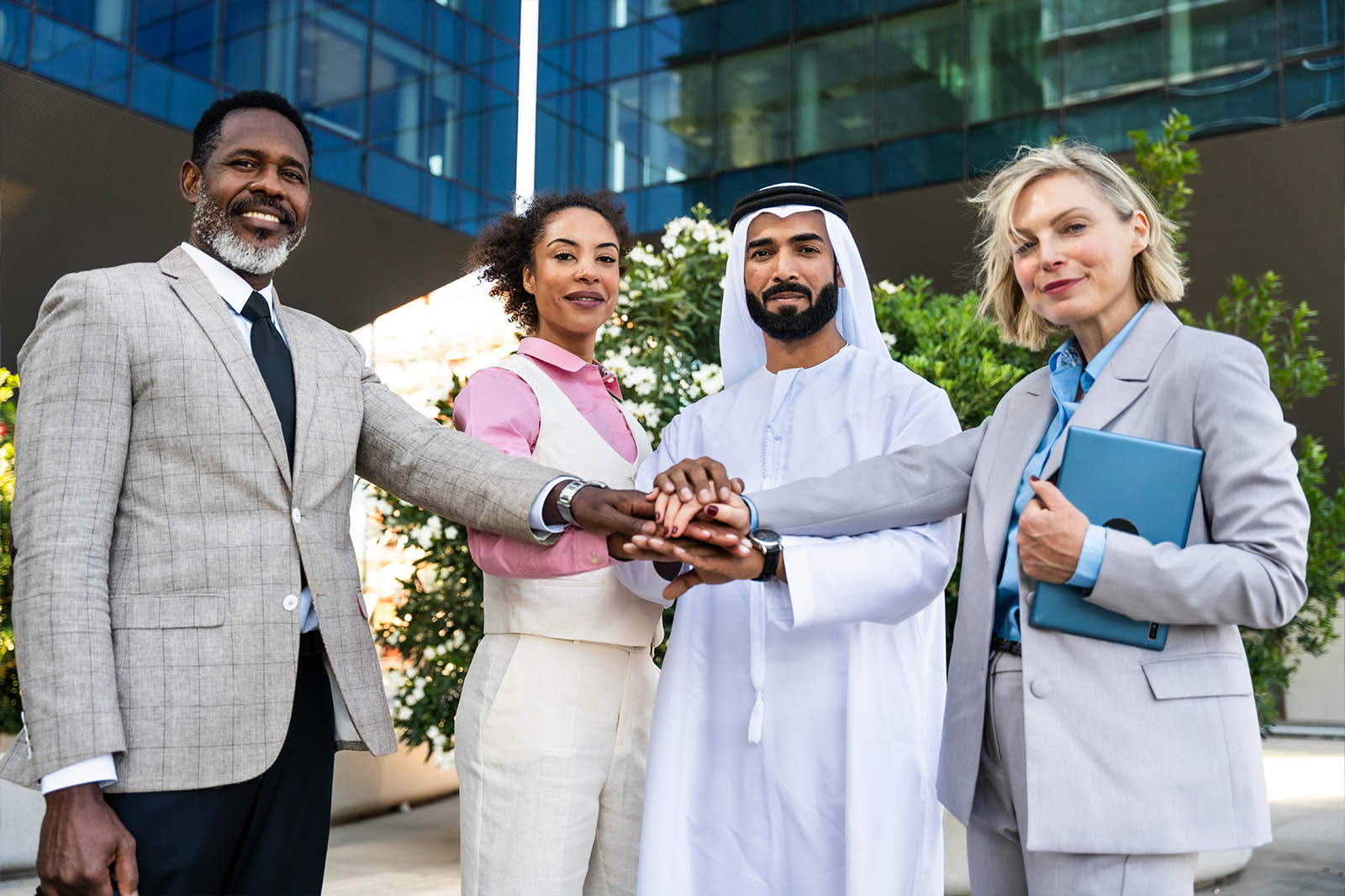Business leaders networking in a premium executive setting