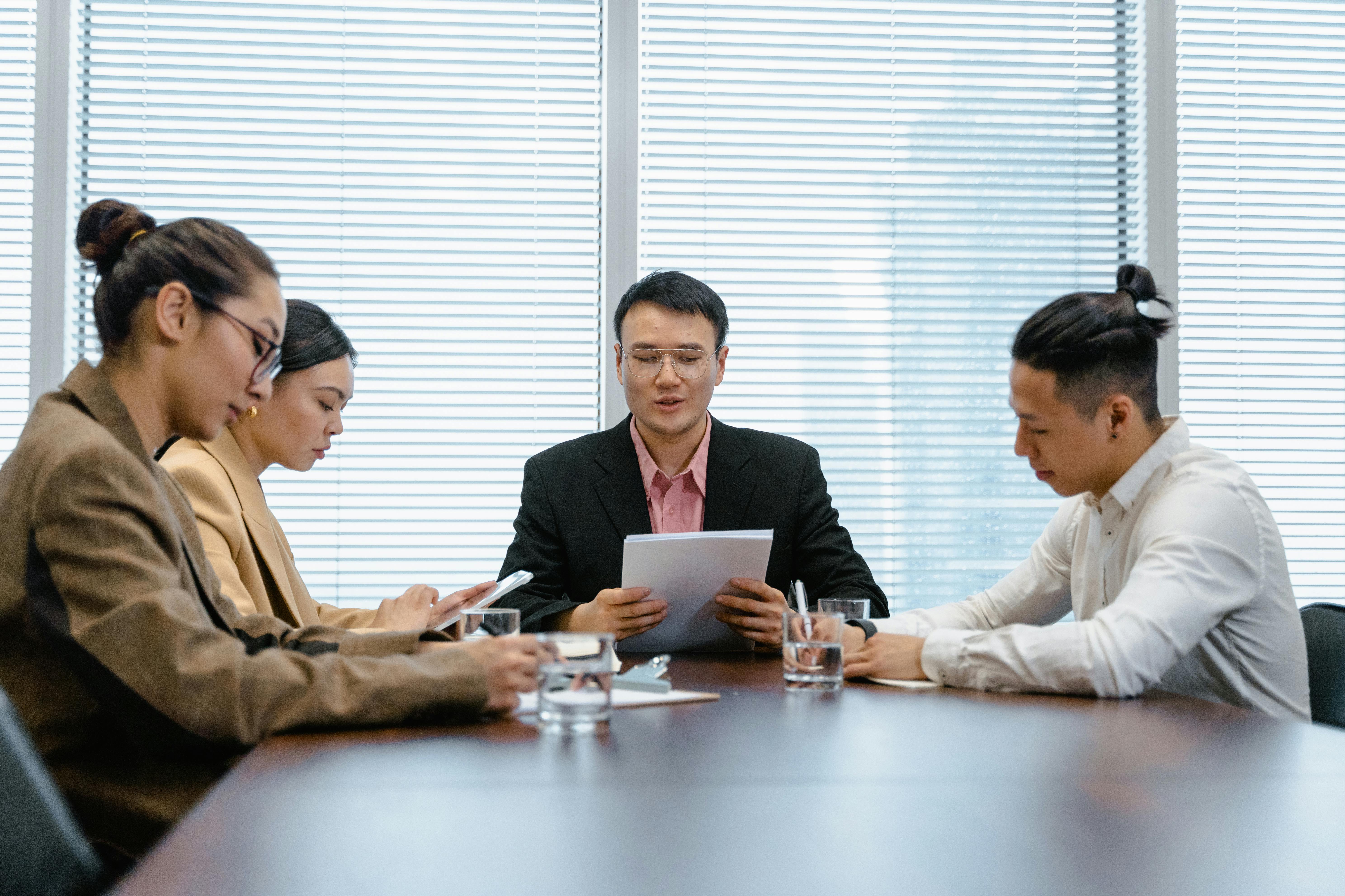 Executive business discussion around funding support and commercial growth